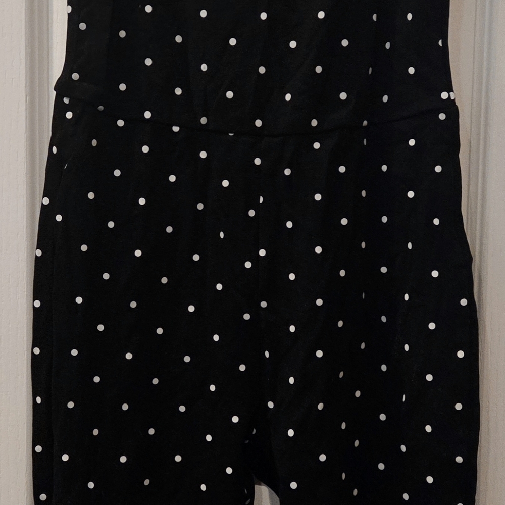 Cider M Black Polka Dot Jumpsuit NWT